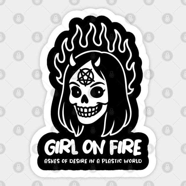 GIRL ON FIRE Sticker by Fabrik